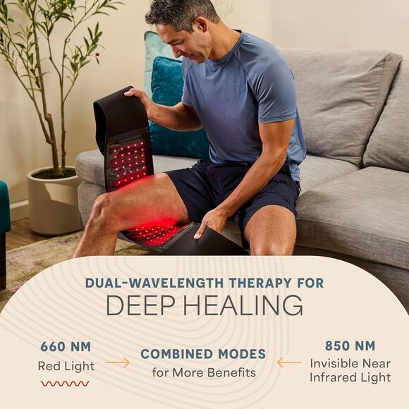 New LifePro Allevared Pro Elite Wireless Red Light Therapy Belt Pain Relief - Picture 6 of 7